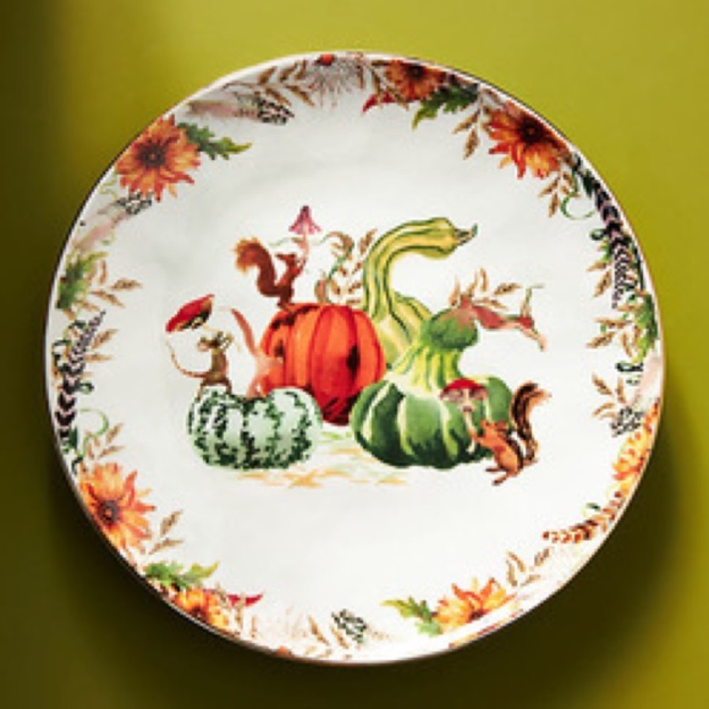 Inslee Fariss Autumn’s Bounty Side Plate Orange